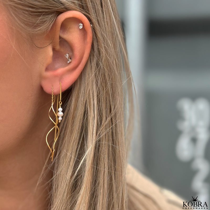 "Midsommar" perle reringe p guld retrde