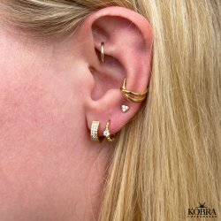 "Hayden" earcuff i guld