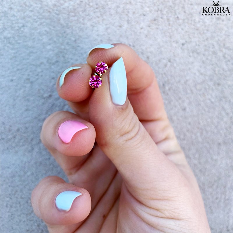 "Tulip" sm guld restikker i forskellige farver