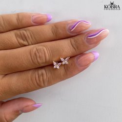 "Winx" Små sommerfugle ørestikker i forgyldt