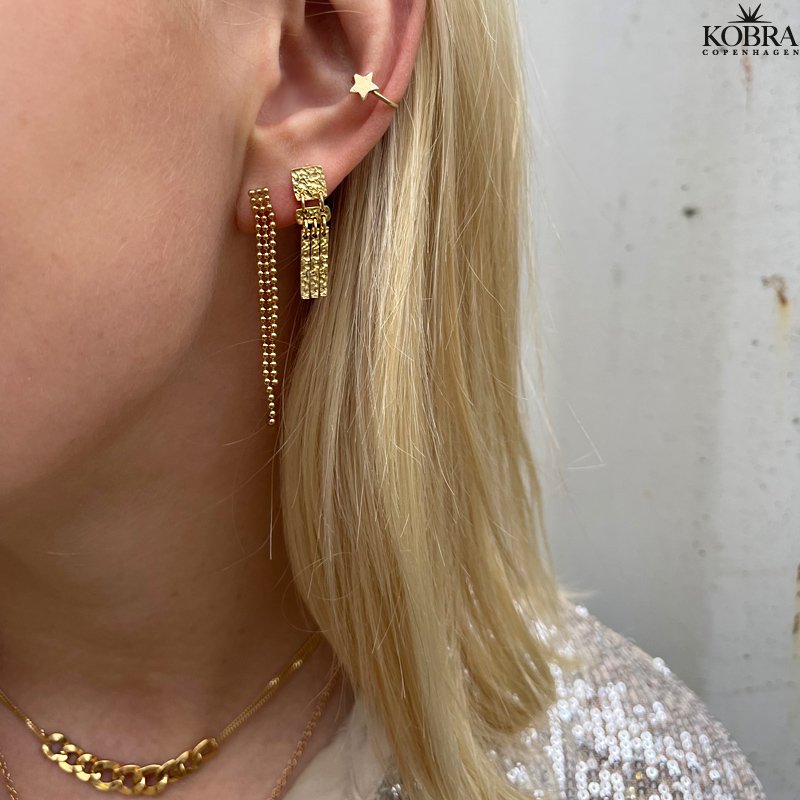 "Little star" earcuff i 18 karat forgyldt