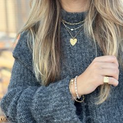 "Sally" bracelet in 18 carat gold plated