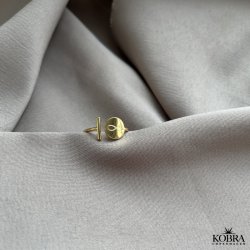 "Brooklyn" enkel guld ring med gravering