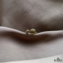 "Dallas" 14 carat gold plated ring with tags including your engraving