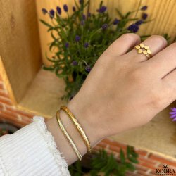 "Reece" 18 carat gold plated bracelet