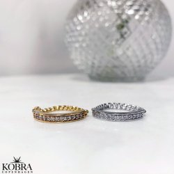 "Cassidy" guld ring med sten og kde