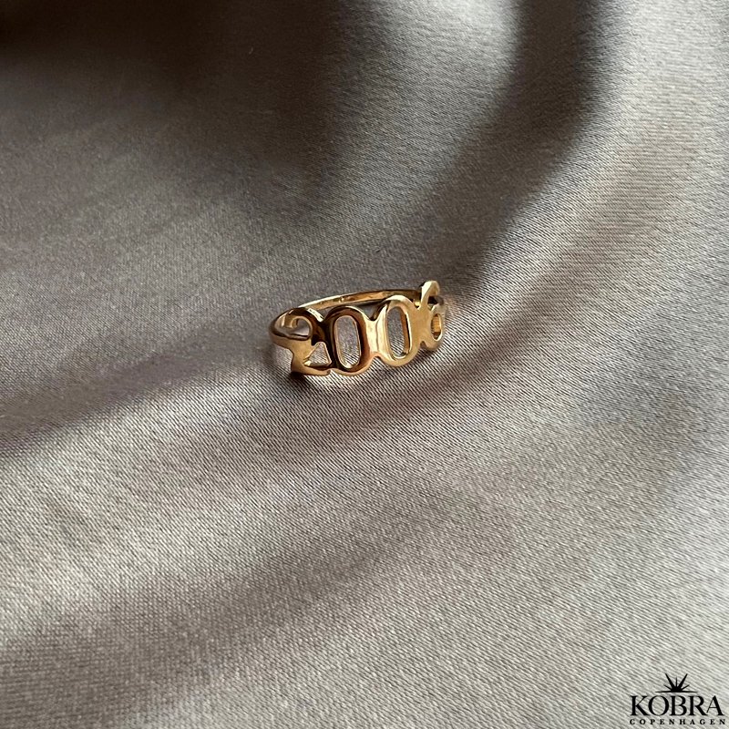 "Soho" handmade YOUR number ring in gold