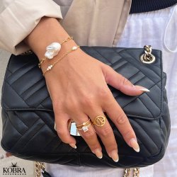  "Hoshi" 18 karat forgyldt stjernetegns ring