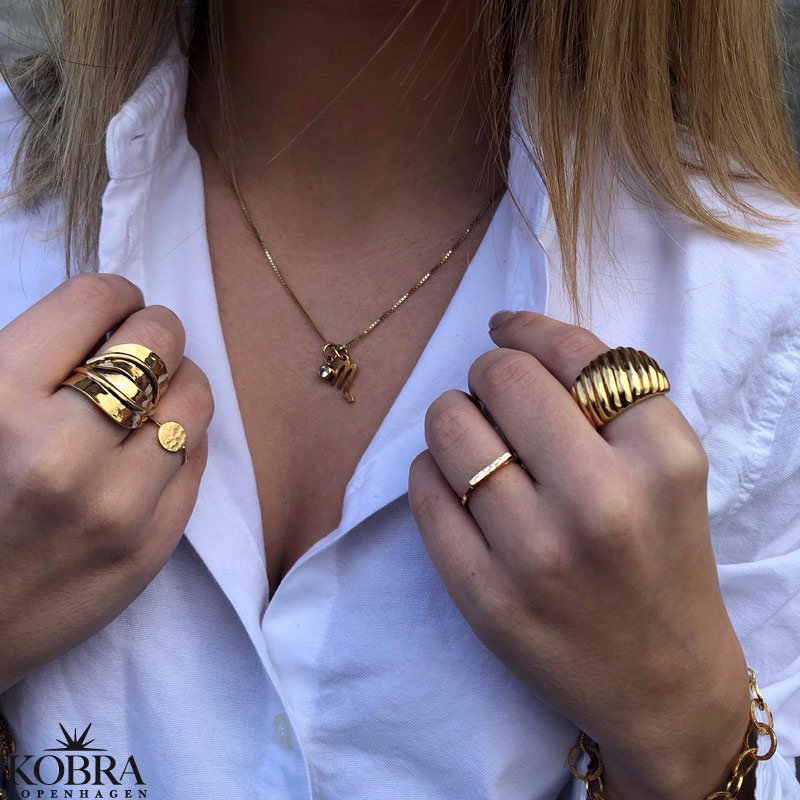 "Larissa" chunky 18 karat forgyldt ring