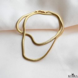 "Reece" 4 mm necklace in gold plated