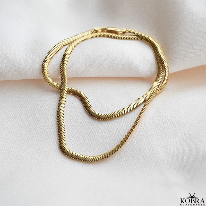 "Reece" 4 mm necklace in gold plated