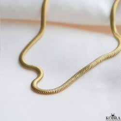 "Reece" 4 mm necklace in gold plated