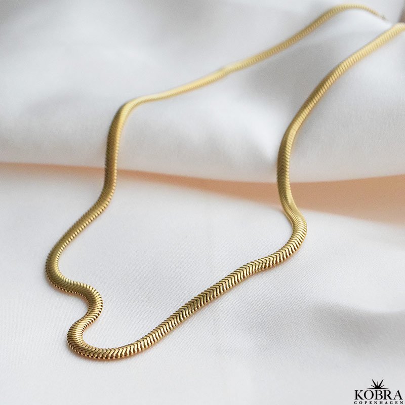 "Reece" 4 mm necklace in gold plated
