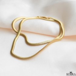 "Reece" 4 mm necklace in gold plated