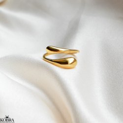 "Boa" slangeformet ring i guld