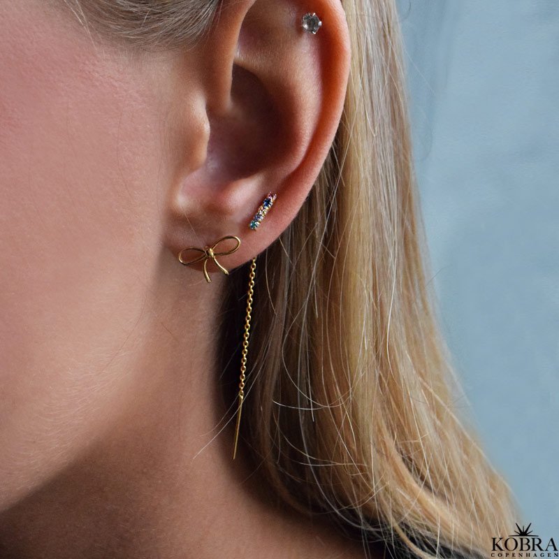"Bow" 18k gold plated bow earrings