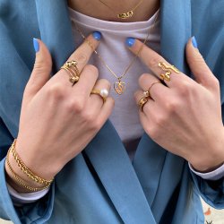 "Soul" guld hjerte halskde med dit bogstav