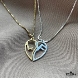 "Soulmate" girlfriend necklace with heart