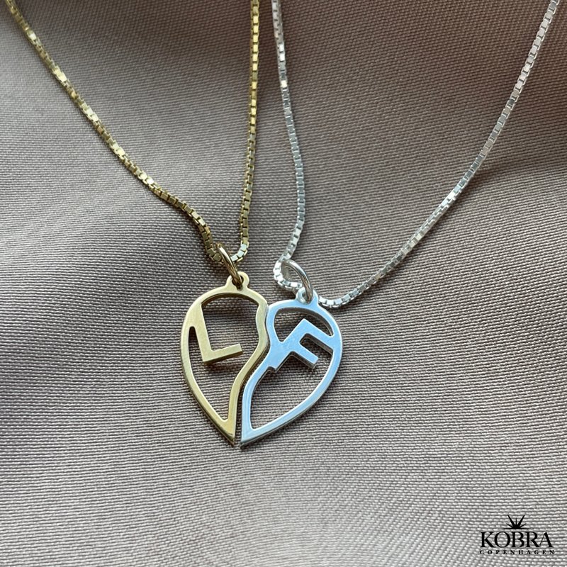"Soulmate" girlfriend necklace with heart