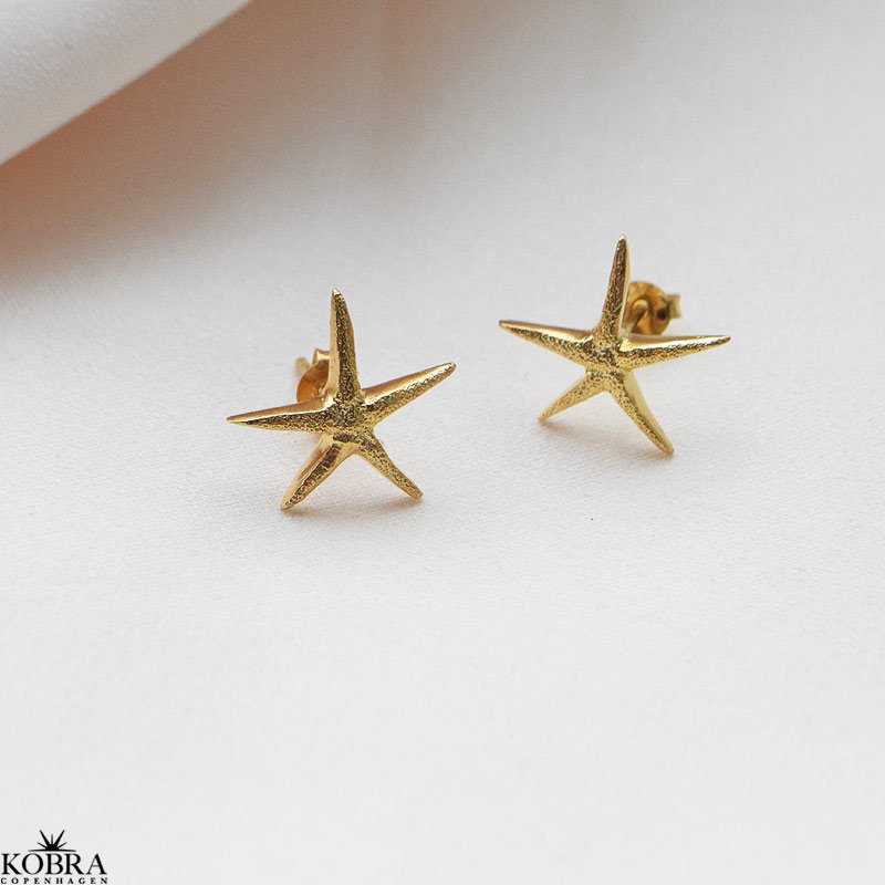 "Sea Star" guld reringe med sstjerner