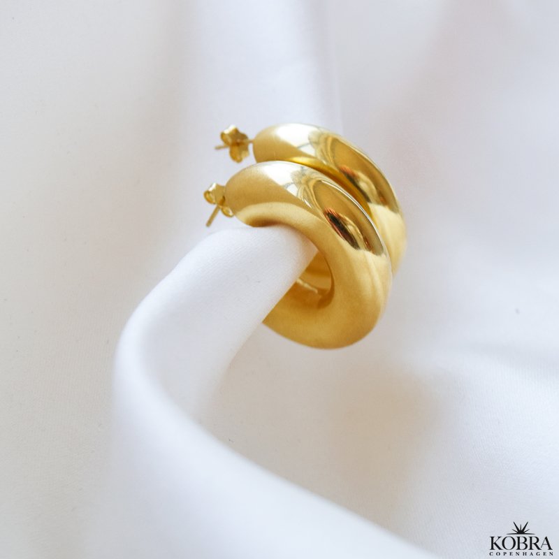 "Dina" chunky guld reringe