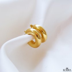 "Dina" chunky guld reringe