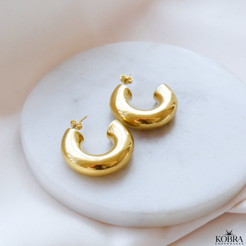 "Dina" chunky guld reringe