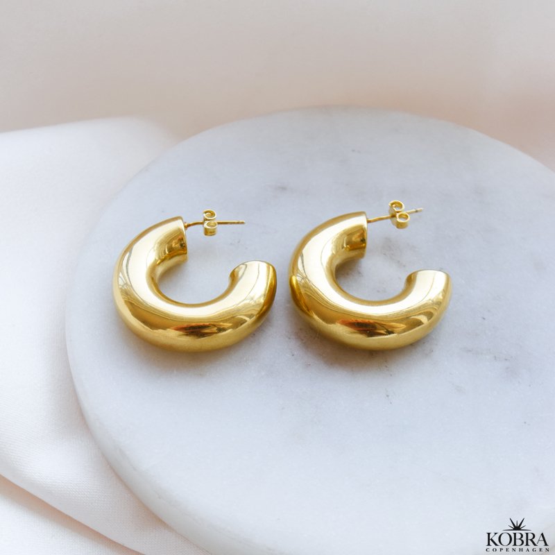 "Dina" chunky guld reringe