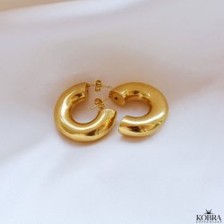 "Dina" chunky guld reringe