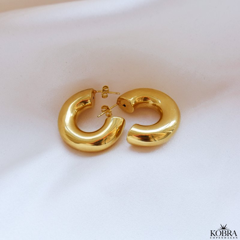 "Dina" chunky guld reringe