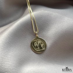 Gold necklace with your own design