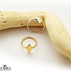 "Harlekin" 18 karat forgyldt ring, med personlig gravering