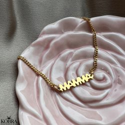 "Mamma" forgyldt armbnd med 2 mm. panzerkde