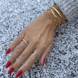 "Electric" 18 karat forgyldt armbnd / armlet