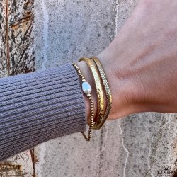 "Electric" 18 karat forgyldt armbnd / armlet