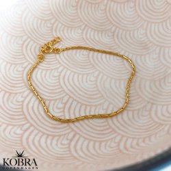 "Serena" 14 karat forgyldt armbnd med sm led