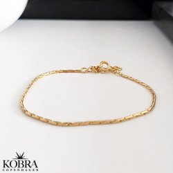 "Serena" 14 karat forgyldt armbnd med sm led