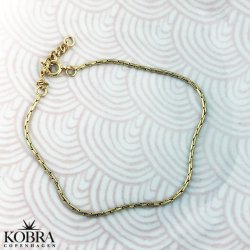 "Serena" 14 karat forgyldt armbnd med sm led