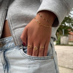 "Ever After" Hjerte ring i forgyldt