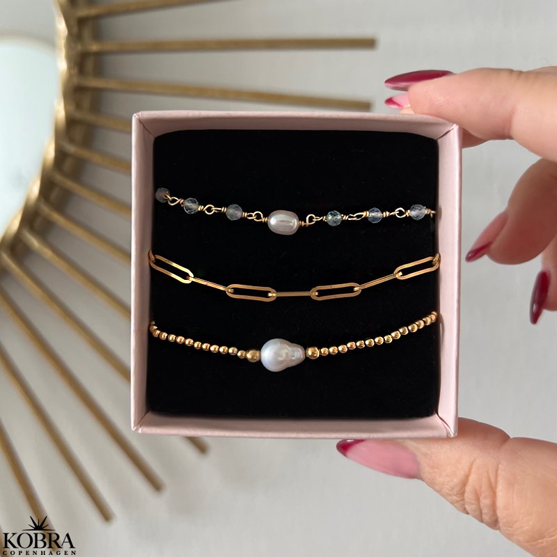 "Quinn" 18 karat forgyldt armbnd