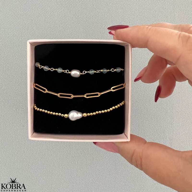 "Quinn" 18 karat forgyldt armbnd