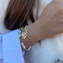 "Close to you" forgyldt armbnd 