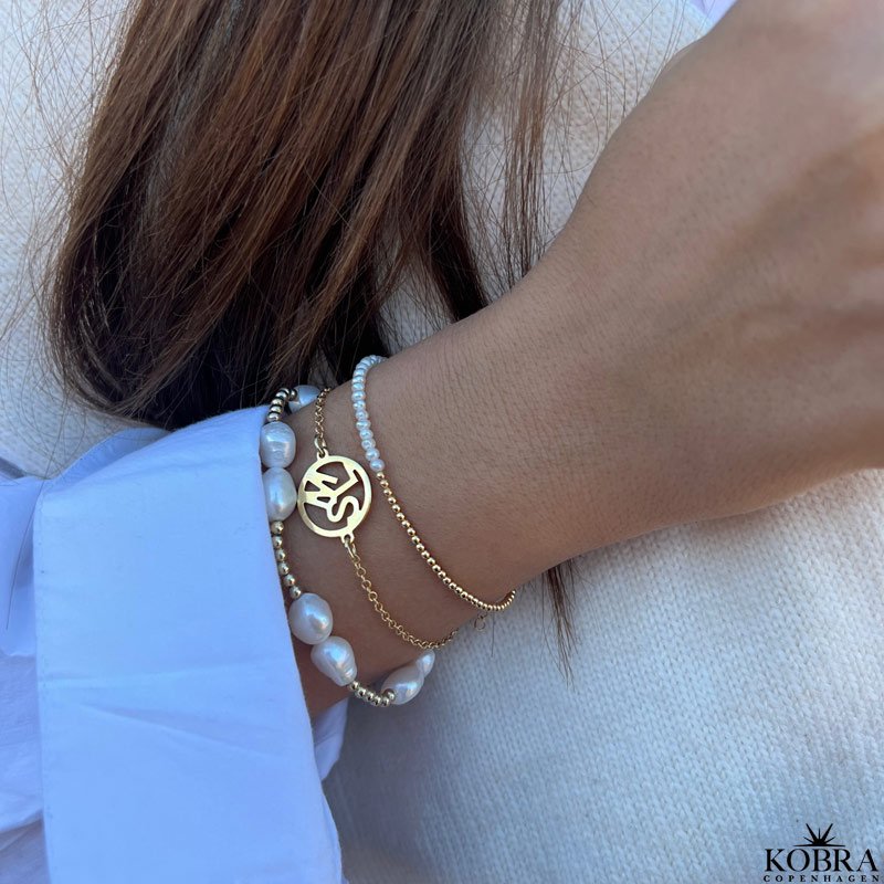 "Close to you" forgyldt armbnd 