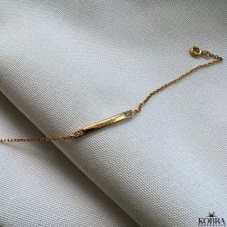 "Rosalyn" 18 karat forgyldt armbnd med personlig gravering