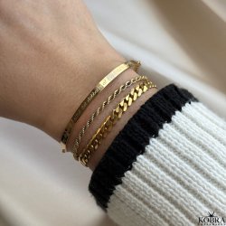 "Dakota" Guld armbånd, armlet, inklusiv gravering