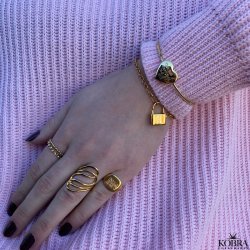 "Numa" 18 karat forgyldt ring 