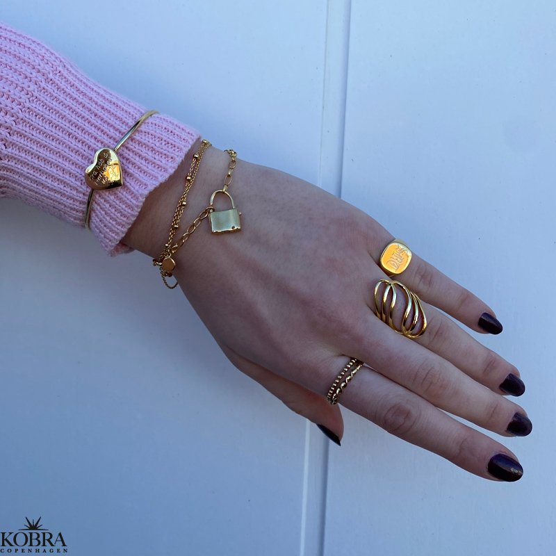 "Numa" 18 karat forgyldt ring 