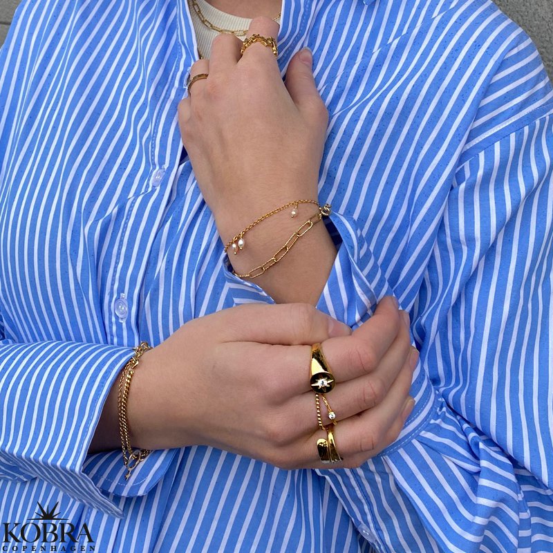 "Kenya" 18 karat forgyldt armbnd