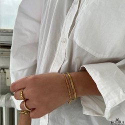 "Reece" 18 carat gold plated bracelet