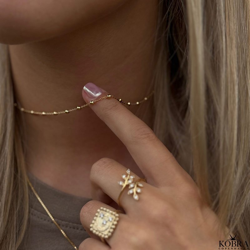 "Elllie" 18 carat gold plated necklace / choker